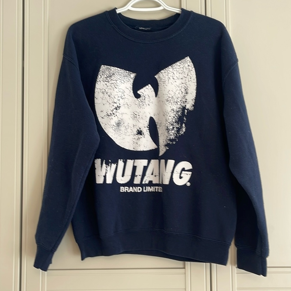 Wu-Tang Navy Crewneck Sweatshirt - Signature Logo